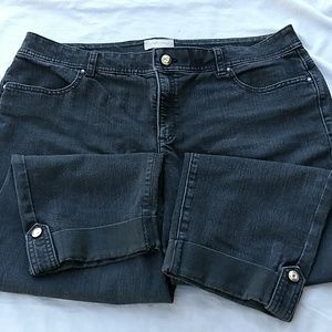 Chicos Plus slimming crop stretch jeans